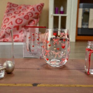 Trinkglas "Schleifchen" 🎀❤️